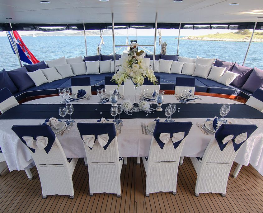 Aft Deck Dining Area