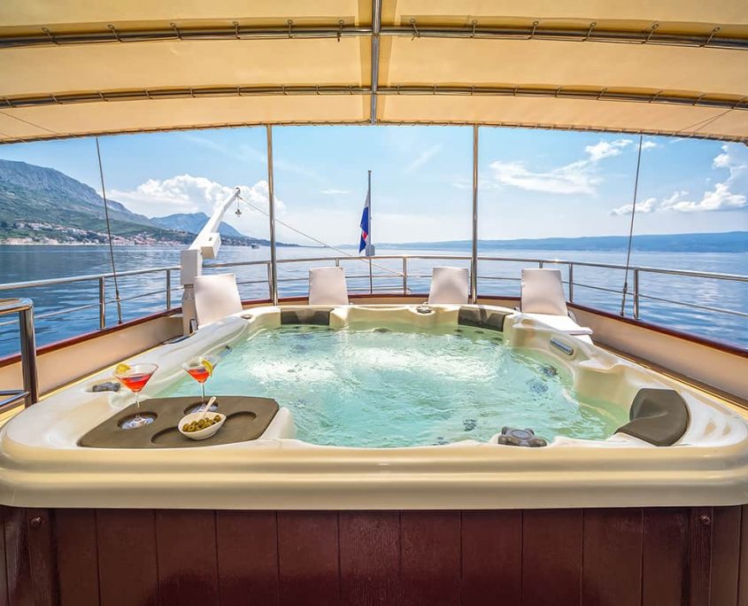 Jacuzzi on deck