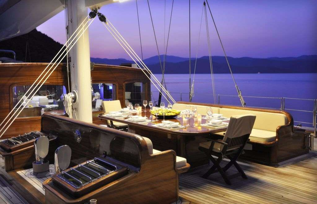 Dinner onboard Dinner onboard
