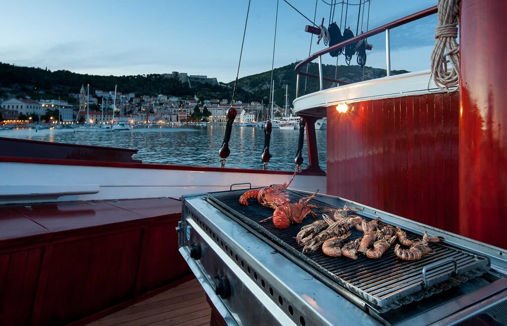 Food on luxury gulet Food on luxury gulet