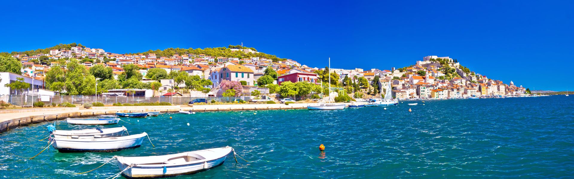 Colorful City Of Šibenik Panoramic View