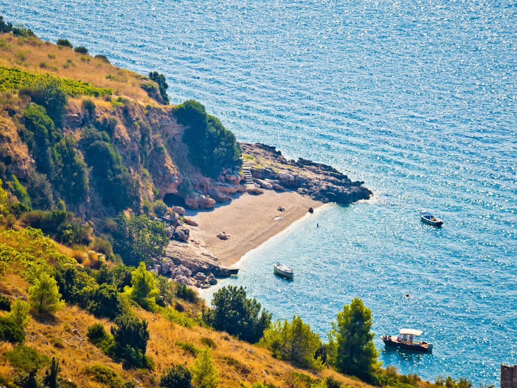 Idyllic Secret Beach On Brač Island