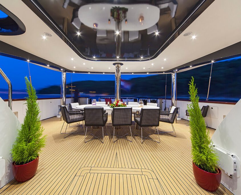 Evening view on Aft Deck