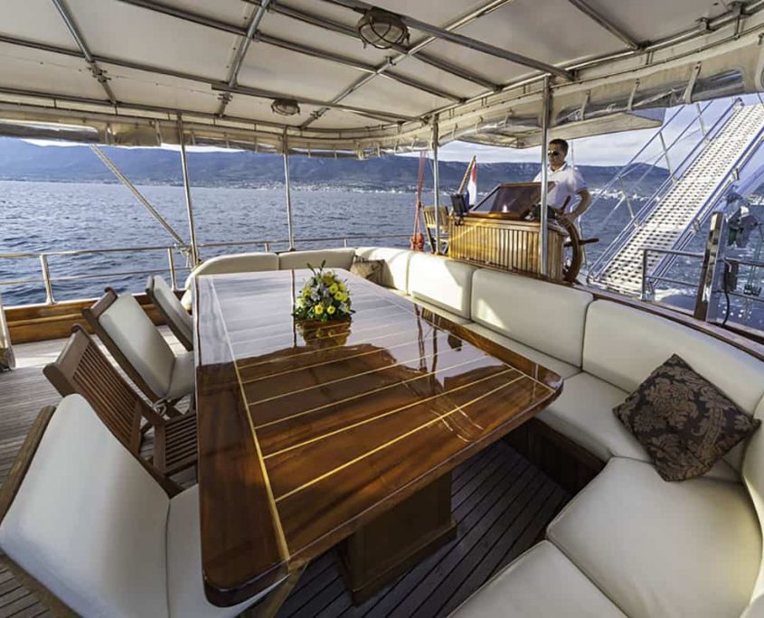 Captain on Aft Deck