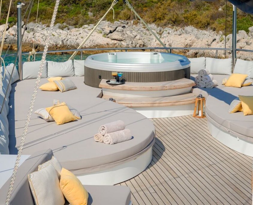 Jacuzzi on deck