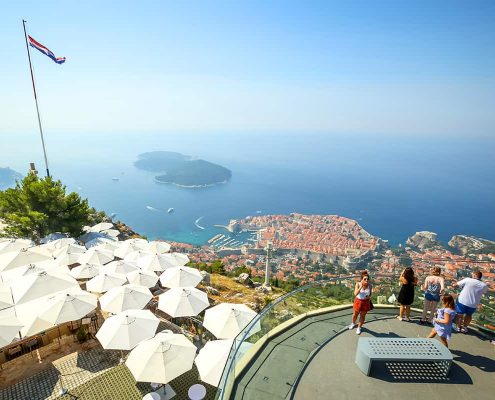 View above Dubrovnik