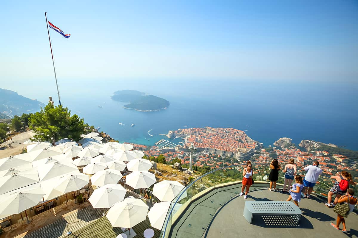 View above Dubrovnik