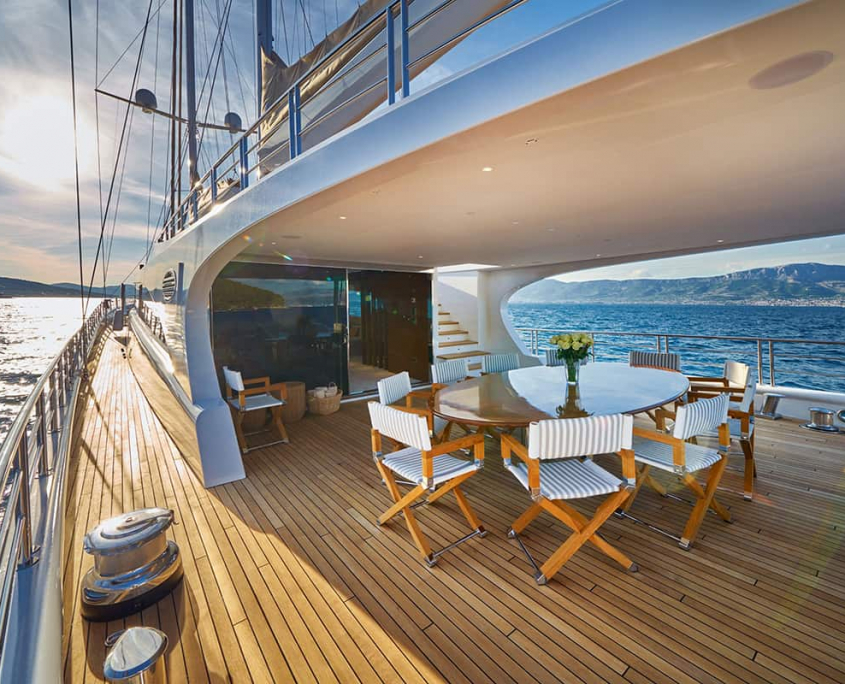 ACAPELLA Aft deck